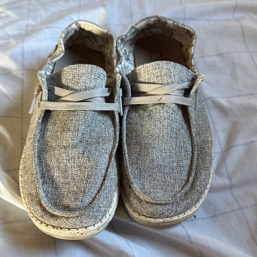 Hey Dude Gray Casual Slip-On Shoes